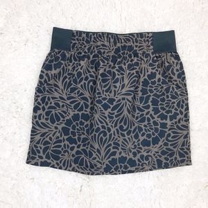 GAP Mini Skirt Floral Print w/ Pockets Blue